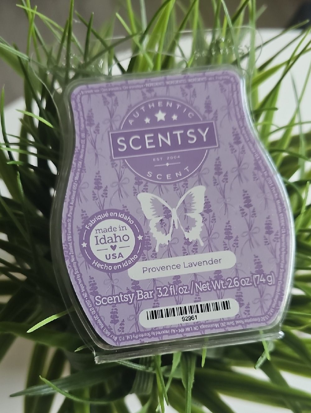 Scentsy Provence Lavender Wax Bar - Lavender Purple
